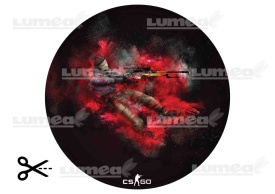 Imagine comestibila tort din Zahar CS:GO model rosu - Lumea - Img 3