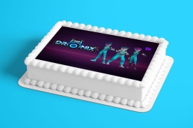 Imagine comestibila tort din Zahar Dronix model 3 - Lumea - Img 2