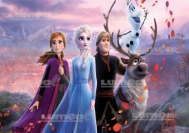 Imagine comestibila tort din Zahar, Frozen model 1 - Lumea - Img 1