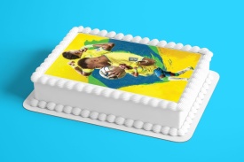 Imagine comestibila tort din Zahar, Neymar model 1 - Lumea - Img 2