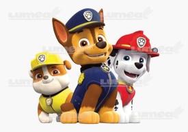 Imagine comestibila tort din Zahar, Paw Patrol, Chase, Rubble, Marshall - Lumea - Img 1