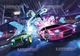 Imagine comestibila tort din Zahar, Rocket League model 5 - Lumea - Img 1
