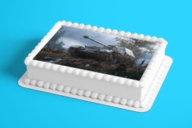 Imagine comestibila tort din Zahar World of Tanks Ferdinand - Lumea - Img 2