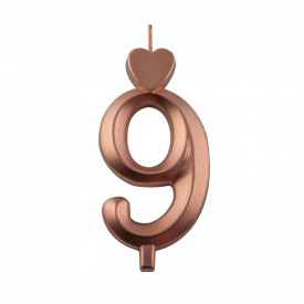Lumanari bronz cifra 9, 10 buc. - Lumea