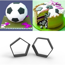 Set decupatoare forme Pentagon si Hexagon, 2 buc. - Lumea