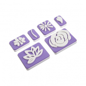 Set Imprimanta cu diferite Flori, 5 buc. - Wilton - Img 2