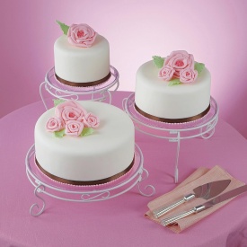 Set Suport tort Alb pentru Torturi, Briose, Ø21, Ø26, Ø31 cm, 3 buc. - Wilton - Img 3
