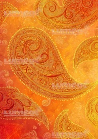 Vafa tort A4 model Paisley Auriu - Lumea