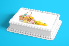 Vafa tort Buchet de Pasti cu Lalele galbene - Lumea - Img 2