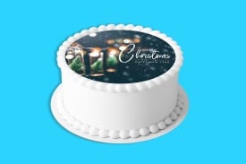 Vafa tort "Merry Christmas & Happy New Year" model 1 - Lumea - Img 4