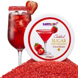 Zahar decor pentru Cocktailuri cu aroma de Capsuni, 250g - Lumea