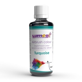 Течен хранителен оцветител на водна основа Lumea Turquoise, 90ml - препоръчва се за аерограф - Lumea