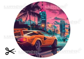 Торта с годни за консумация изображения от Sugar Cake Retro Sunset model 3 - Светът - Img 3