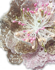 3D силиконов калъп за дантела с божур - Crystal Lace - Img 3