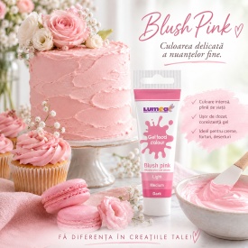 Colorant alimentar gel Blush Pink, tub, 30g - Lumea - Img 2