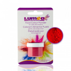 Colorant alimentar pudra Rosu aprins, 2.5g - Lumea