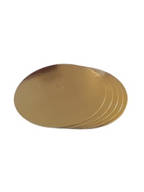 Disc tort Auriu-Argintiu 3mm, 28cm, 5 buc. - Lumea