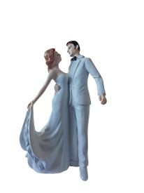 Figurine mire si mireasa "Uitand in ochi" - Kardasis