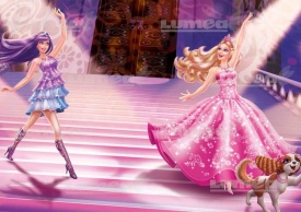 Imagine comestibila tort din Zahar, Barbie dansand - Lumea - Img 1
