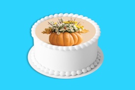 Imagine comestibila tort din Zahar Buchet de Toamna in Bostan - Lumea - Img 4