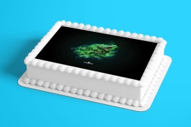 Imagine comestibila tort din Zahar CS:GO model verde - Lumea - Img 2