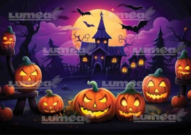 Imagine comestibila tort din Zahar, Halloween model 16 - Lumea - Img 1