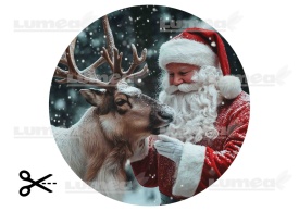 Imagine comestibila tort din Zahar Mos Craciun cu Rudolf - Lumea - Img 3