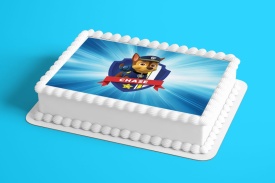 Imagine comestibila tort din Zahar Paw Patrol Chase - Lumea - Img 2