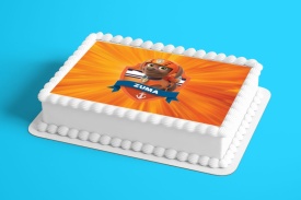 Imagine comestibila tort din Zahar, Paw Patrol Zuma - Lumea - Img 2