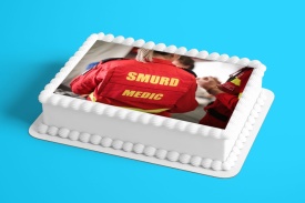 Imagine comestibila tort din Zahar SMURD - Lumea - Img 2
