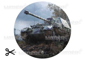 Imagine comestibila tort din Zahar World of Tanks Ferdinand - Lumea - Img 3