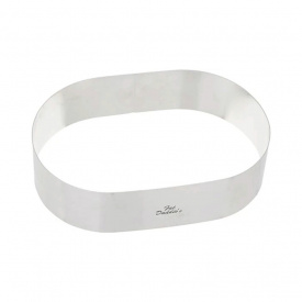 Inel de copt forma Oval 25x18 cm - Fat Daddio's - Img 1