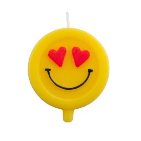 Lumanare rotunda "Smile Heart" - Lumea