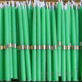 Lumanari verde cu inel, 100 buc. - Lumea