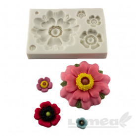 Mulaj silicon floricele in diferite marimi - Lumea