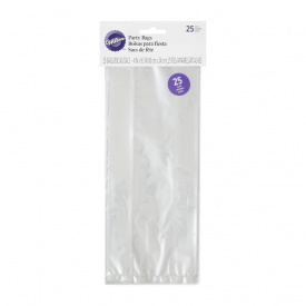 Saculet transparent cu fir Argintiu pentru Acadele, Lollipops, 25 buc. - Wilton - Img 1