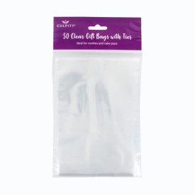 Saculet transparent cu fir Argintiu pentru Acadele, Lollipops, 50 buc. - Culpitt - Img 1