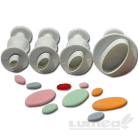Set decupatoare ovale, 4 buc. - Lumea - Img 1