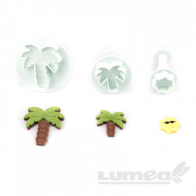 Set decupatoare soare si palmier, 3 bucati - Lumea