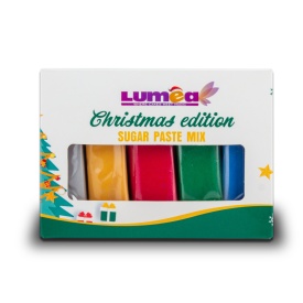 Set fondant Craciun mix, 100g x 5 buc. - Lumea - Img 1