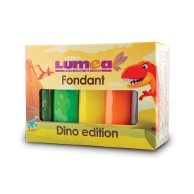 Set fondant Dino mix, 100g x 5 buc. - Lumea