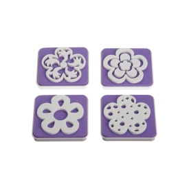 Set stampila diferite Flori. 4 buc. - Wilton - Img 2