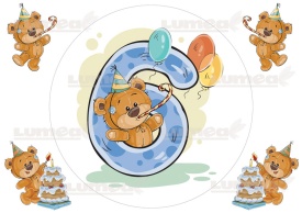 Vafa tort aniversara cu Teddy "1-9" - Lumea - Img 6