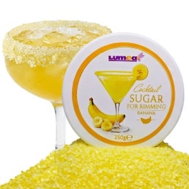 Zahar decor pentru Cocktailuri cu aroma de Banana, 250g - Lumea