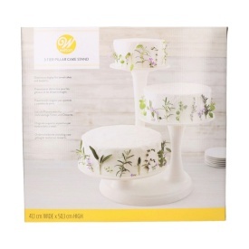 Комплект бели стойки за торти, Briose, Ø25, Ø30, Ø35 cm - Wilton - Img 4