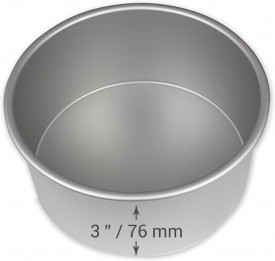 Кръгла алуминиева форма за печене, ∅:38 x h7,6 cm - PME - Img 2