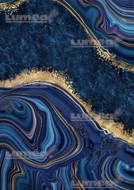 Торта Vafa A4 Marble Blue Marble Cake with Gold - Светът
