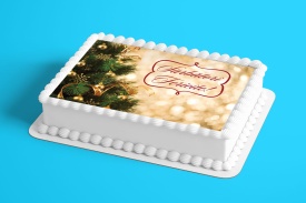 Торта Vafa "Happy Holidays" с коледен Брад - Светът - Img 2