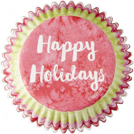 Хартии за мъфини "Happy Holidays", 75 броя - Wilton - Img 3