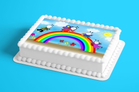 Ядлива снимка на захарната Бобита и тортата "Ladybird and Rainbow" - Светът - Img 2
